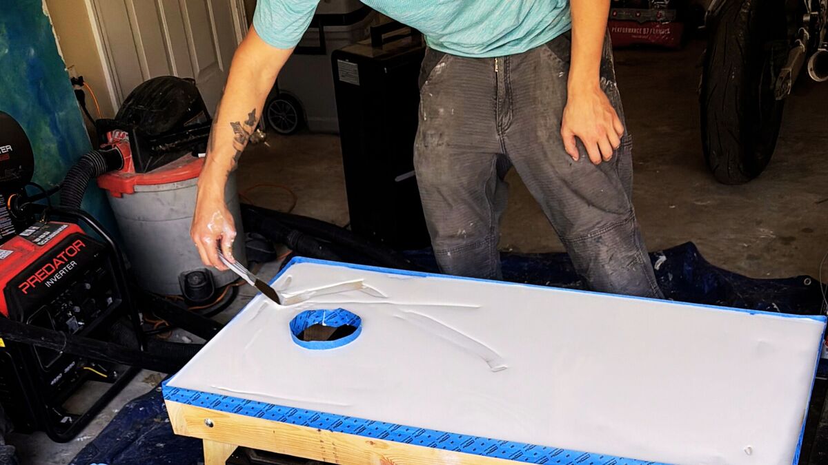 Epoxy countertop preparation